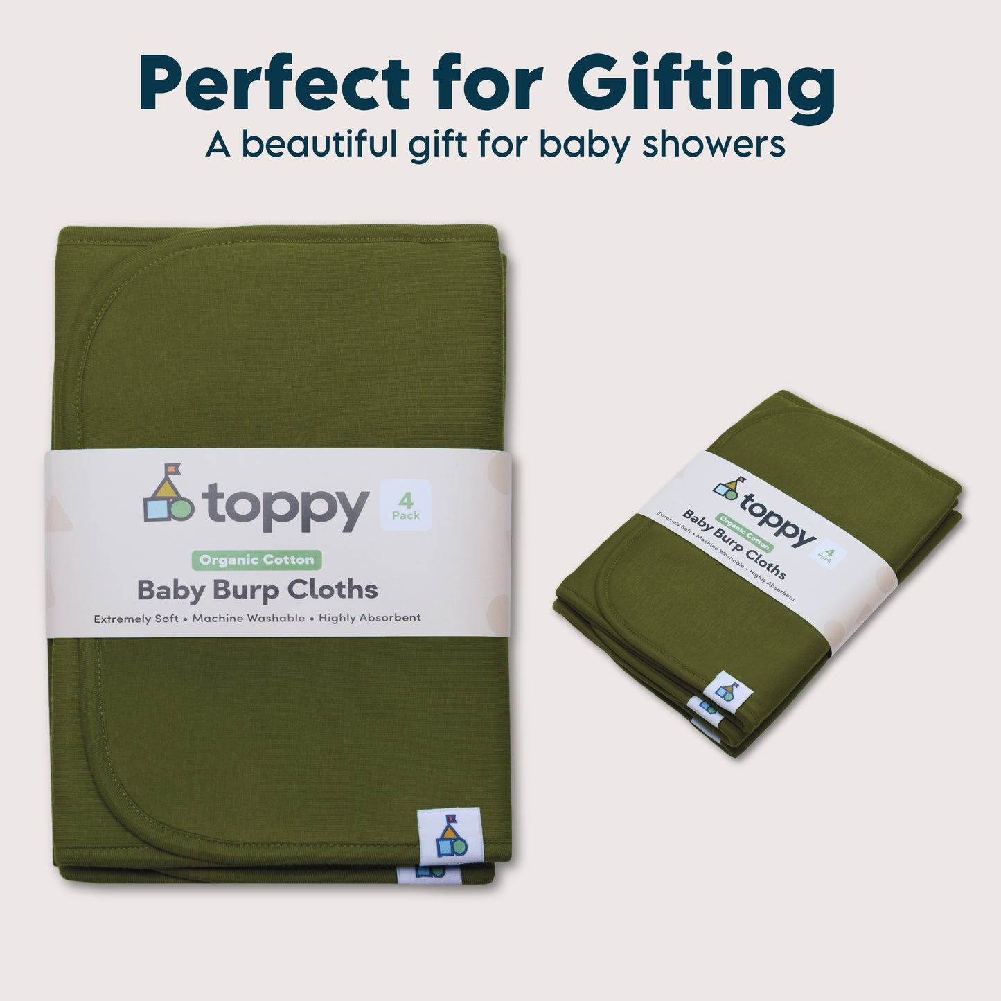 Organic Cotton Burp Cloths