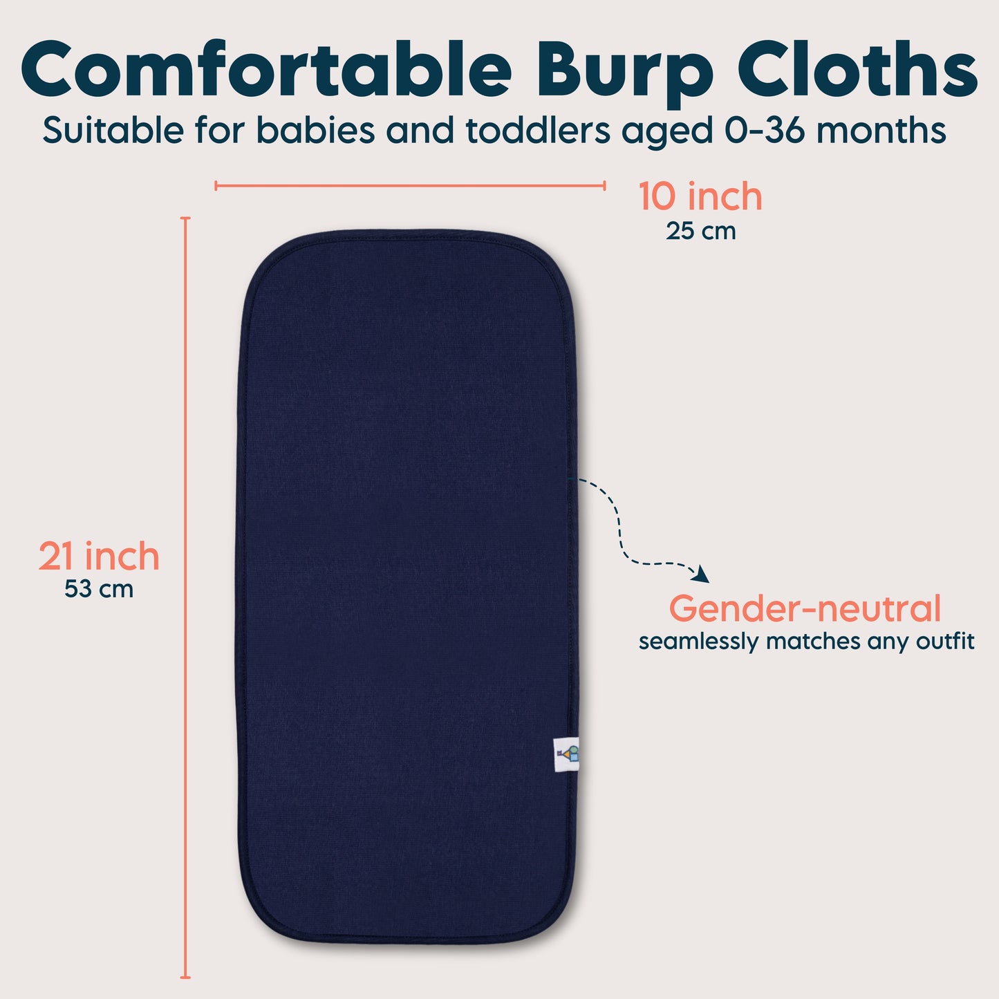 Organic Cotton Burp Cloths