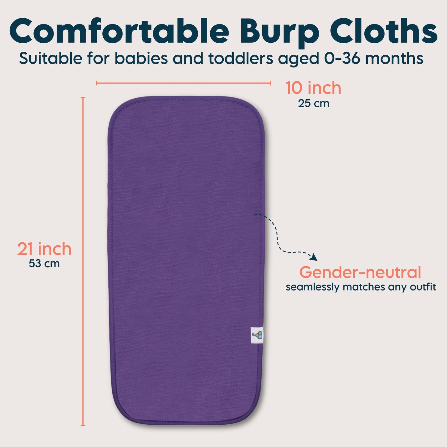 Organic Cotton Burp Cloths