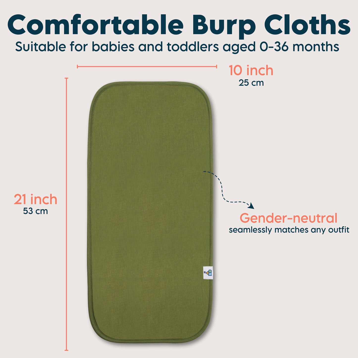 Organic Cotton Burp Cloths