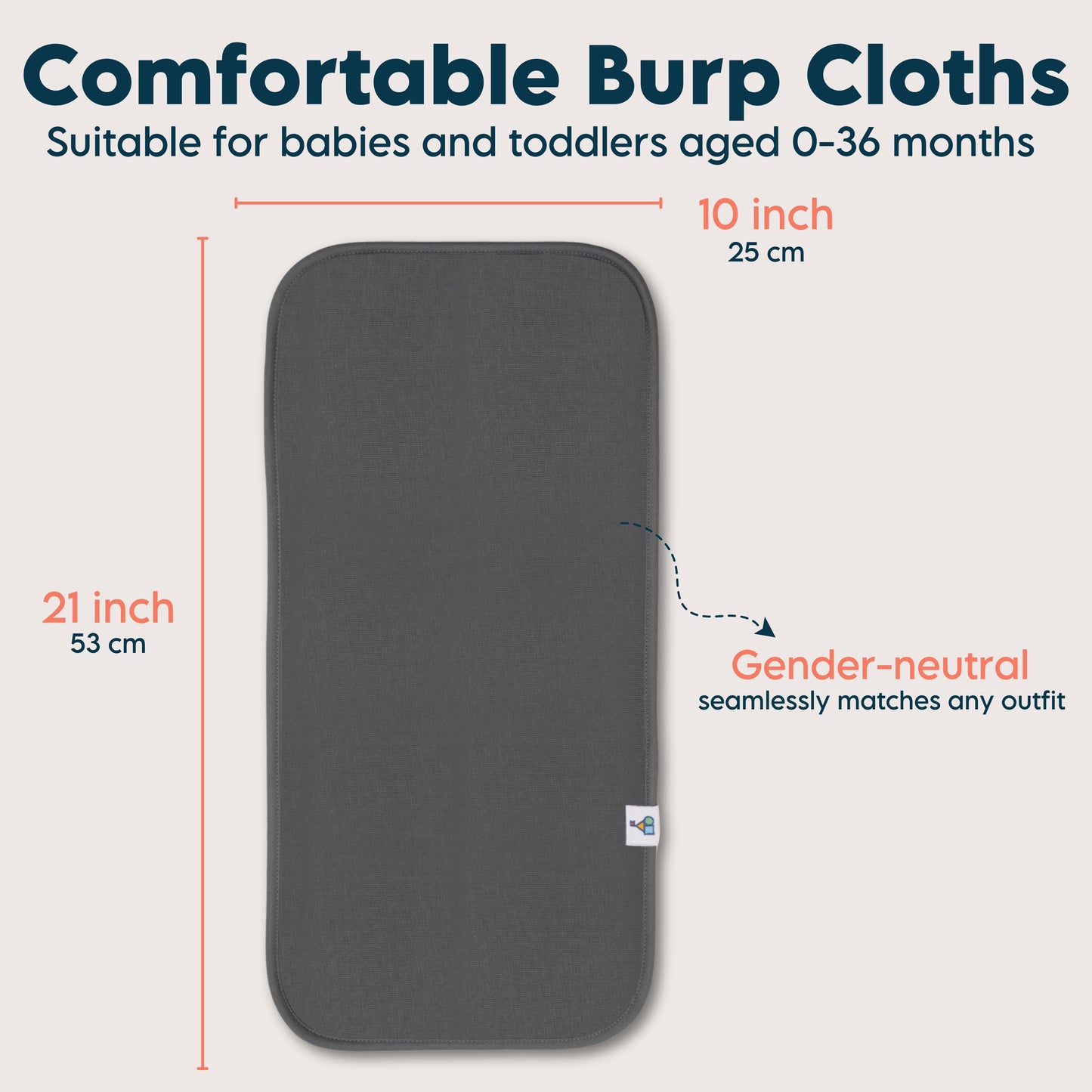 Organic Cotton Burp Cloths