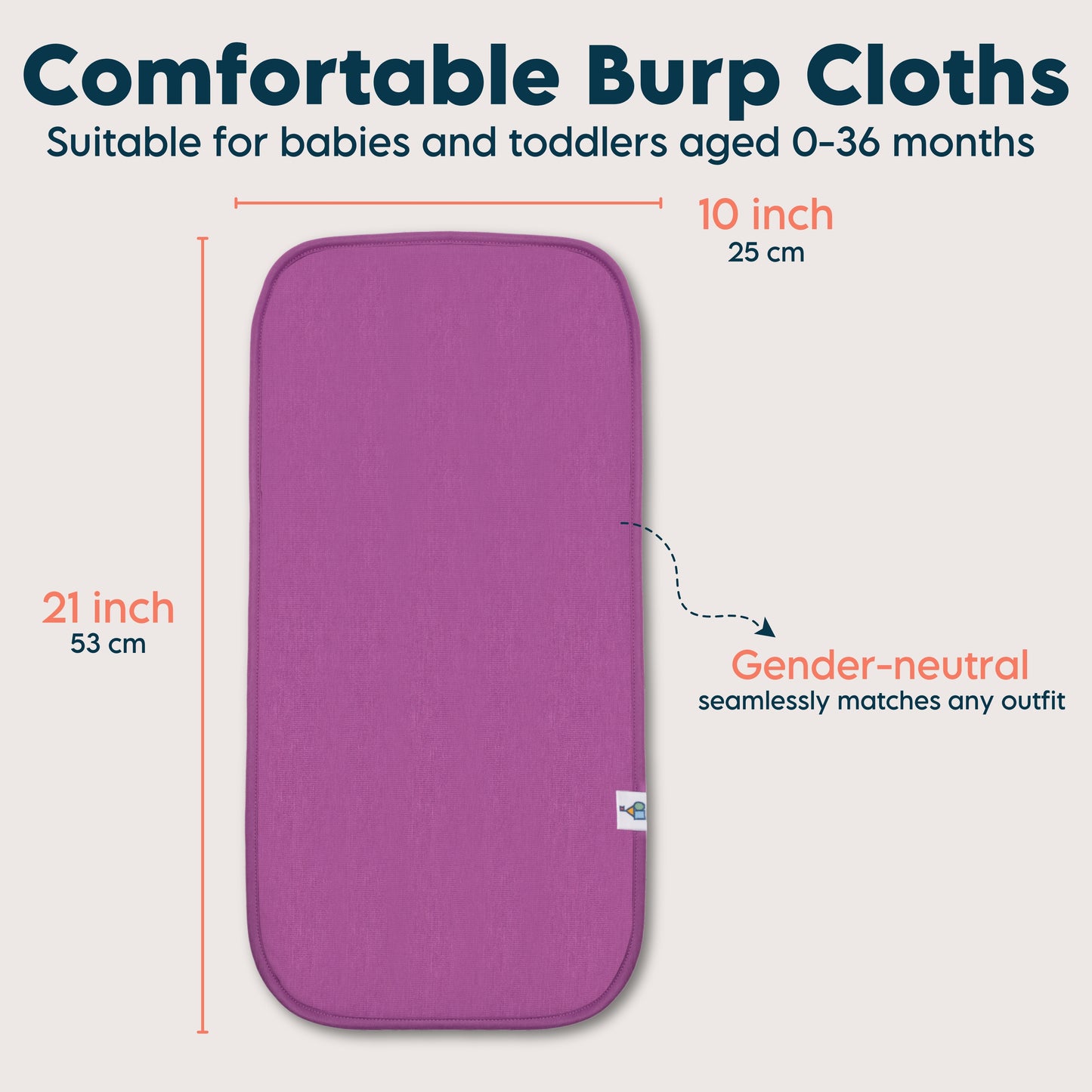 Organic Cotton Burp Cloths