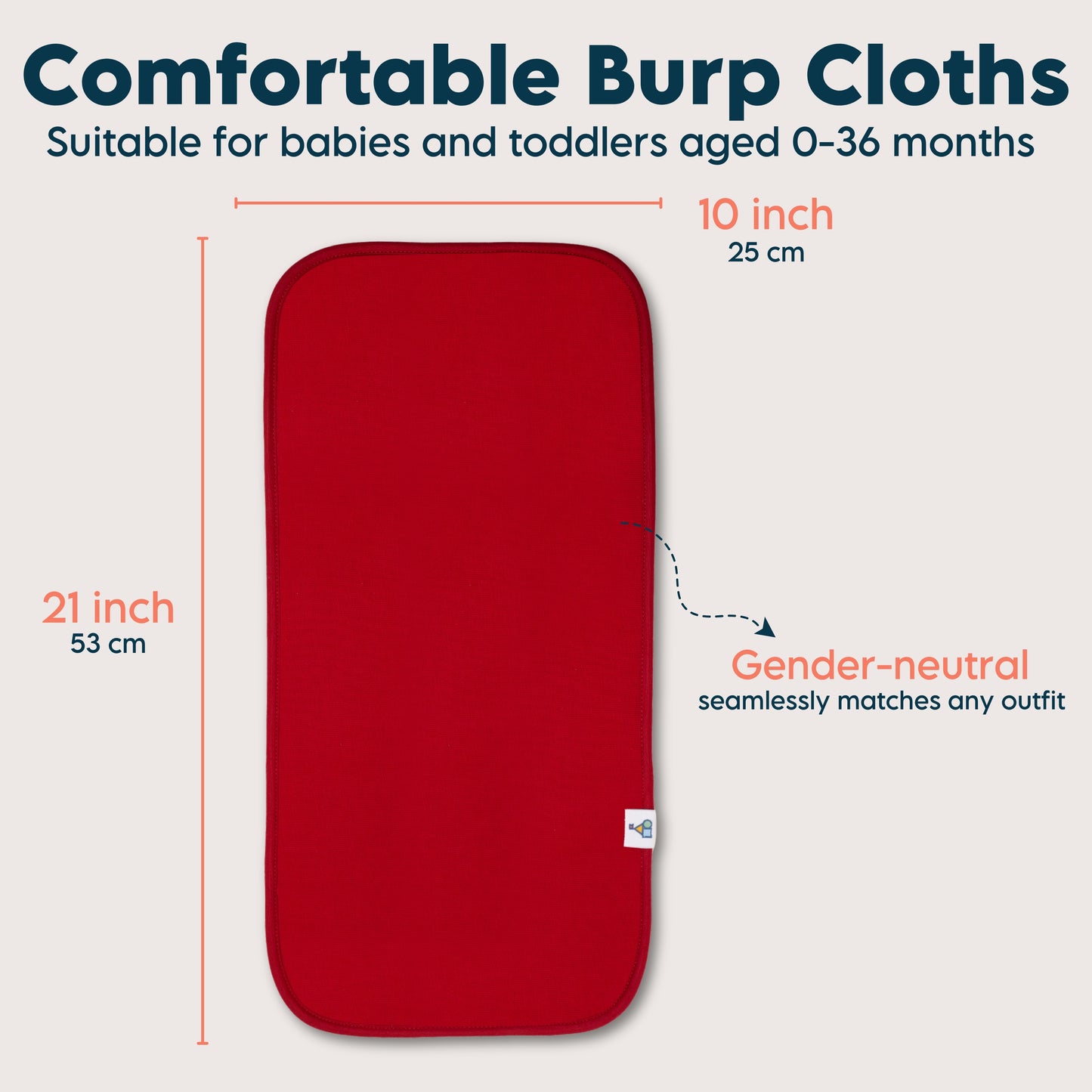 Organic Cotton Burp Cloths