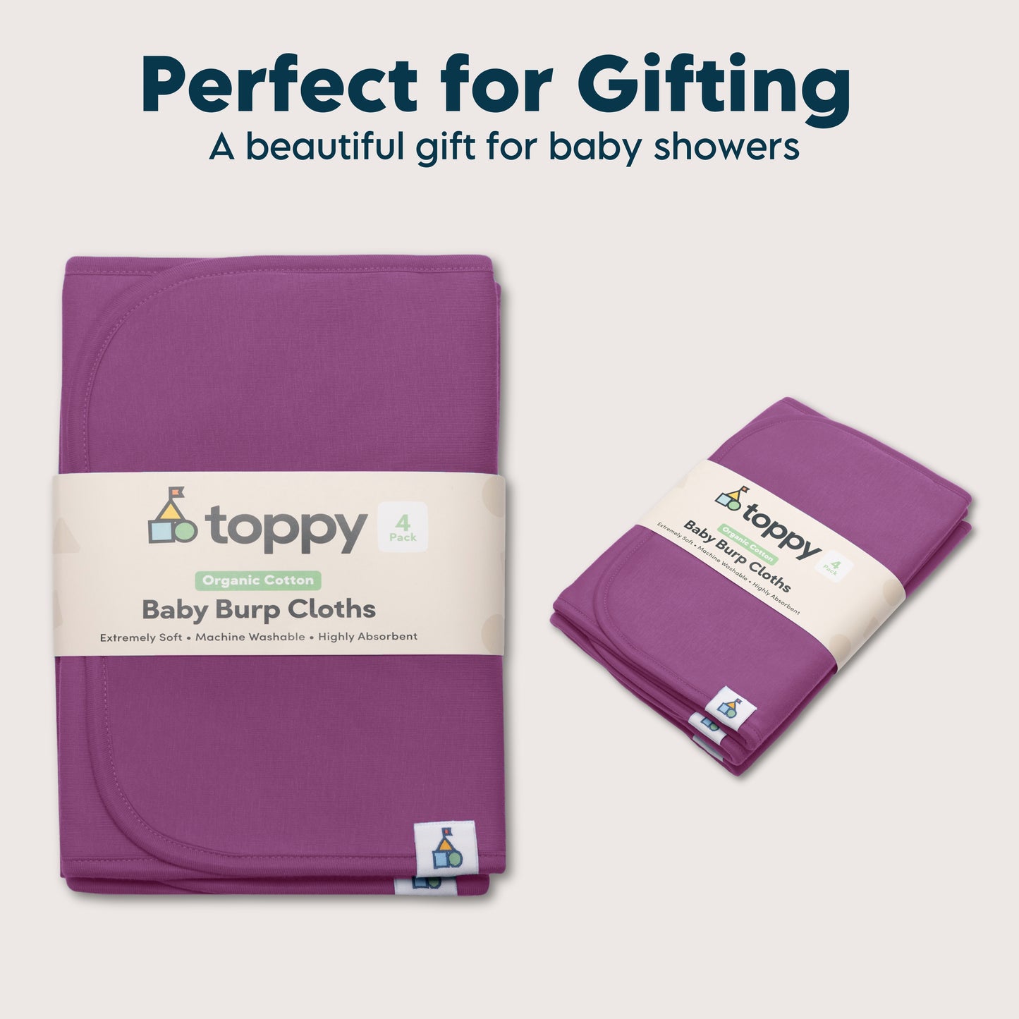Organic Cotton Burp Cloths